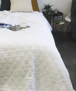 Garnier Thiebaut Couvre-lits Couvre-lit Gris 240X260 -Couvre-lits Soldes 2022 couvre lit gris 230x250 2