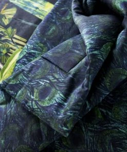 Designers Guild Couvre-lits Couvre-lit Imprimé En Satin De Coton Viridian 140x220