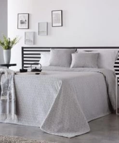 Guy Laroche Couvre-lits Couvre-lit Jacquard 180x270 Cm Gris -Couvre-lits Soldes 2022 couvre lit jacquard 180x270 cm gris 4