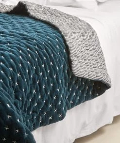 Madura Couvre-lits Couvre-lit Matelassé 170x260 Cm Pétrole -Couvre-lits Soldes 2022 couvre lit matelasse 170x260 cm petrole 4