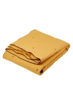 Madura Couvre-lits Couvre-lit Matelassé 225x280 Cm Terracotta Et Bourdon Noir En Lin -Couvre-lits Soldes 2022 couvre lit matelasse 225x280 cm ocre et bourdon noir en lin