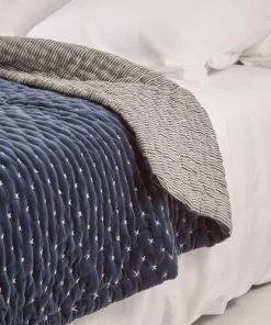 Madura Couvre-lits Couvre-lit Matelassé 240x260 Cm Bleu Nuit -Couvre-lits Soldes 2022 couvre lit matelasse 240x260 cm bleu nuit 5