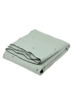 Madura Couvre-lits Couvre-lit Matelassé 250x280 Cm Tilleul Et Bourdon Noir En Lin