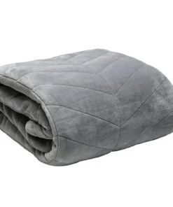 Sensei Maison Couvre-lits Couvre Lit Matelassé Gris Perle 180x240 Cm