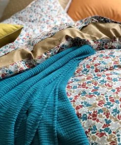 Essix Couvre-lits Couvre-lit Uni En Gaze De Coton Blanc 260x240 -Couvre-lits Soldes 2022 couvre lit uni en gaze de coton blanc 260x240 3