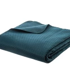 Decoratie Couvre-lits Dessus De Lit 240x260 Bleu Canard + 2 Taies