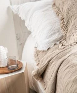 Montéléone Couvre-lits Dessus De Lit En Coton Blanc 180X260 Cm -Couvre-lits Soldes 2022 dessus de lit en coton blanc 180x260 cm 5