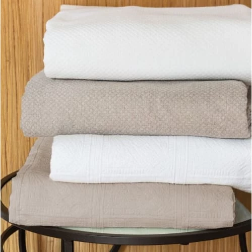 Toison D'Or Couvre-lits Dessus De Lit En Coton Blanc 270X250 Cm 5 Toison D'Or Couvre-lits Dessus De Lit En Coton Blanc 270X250 Cm – Image 3