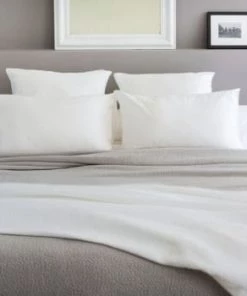 Toison D'Or Couvre-lits Dessus De Lit En Coton Blanc 270X250 Cm -Couvre-lits Soldes 2022 dessus de lit en coton perle 270x250 cm 5