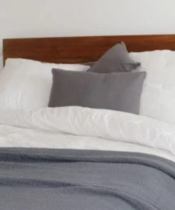 Sud Etoffe Couvre-lits Dessus De Lit En Percale Anthracite 180X250 Cm