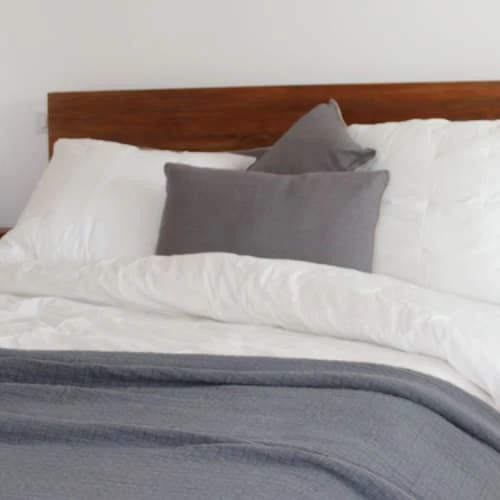 Sud Etoffe Couvre-lits Dessus De Lit En Percale Anthracite 180X250 Cm 3 Sud Etoffe Couvre-lits Dessus De Lit En Percale Anthracite 180X250 Cm