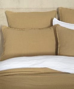 Maison D'été Couvre-lits Dessus De Lit Gaze De Coton Camel 280X280 CM -Couvre-lits Soldes 2022 dessus de lit gaze de coton camel 280x280 cm 1