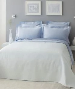 MPC Maison Couvre-lits Dessus De Lit Luxe En Coton Blanc 275x260 Cm -Couvre-lits Soldes 2022 dessus de lit luxe en coton blanc 275x260 cm 3