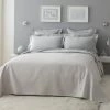 MPC Maison Couvre-lits Dessus De Lit Luxe En Coton Gris Clair 230x250 Cm -Couvre-lits Soldes 2022 dessus de lit luxe en coton gris clair 230x250 cm