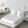 Naf Naf Draps Plats Drap De Lit En Coton Blanc 250x280 -Couvre-lits Soldes 2022 drap de lit en coton blanc 250x280 6