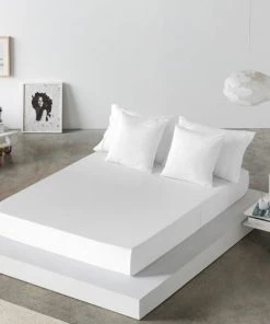 Naf Naf Draps Plats Drap De Lit En Coton Blanc 250x280