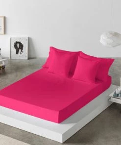 Naf Naf Draps Plats Drap De Lit En Coton Rose 160x280 11 Naf Naf Draps Plats Drap De Lit En Coton Rose 160x280 -Couvre-lits Soldes 2022 drap de lit en coton fucchsia 160x280 6