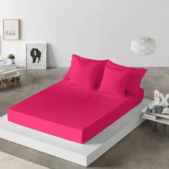 Naf Naf Draps Plats Drap De Lit En Coton Rose 160x280 6 Naf Naf Draps Plats Drap De Lit En Coton Rose 160x280 – Image 4