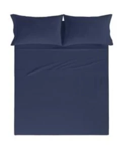 Guy Laroche Draps Plats Drap De Lit En Coton Percale Marine 250x280