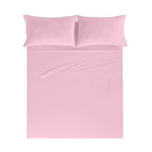 Naf Naf Draps Plats Drap De Lit En Coton Rose 160x280 4 Naf Naf Draps Plats Drap De Lit En Coton Rose 160x280 – Image 2