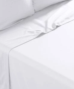 Carré Blanc Draps Plats Drap De Lit Satin De Coton Jacquard Pois Et Rayures Blanc 240 X 300 C -Couvre-lits Soldes 2022 drap de lit satin de coton jacquard pois et rayures blanc 240 x 300 c 3