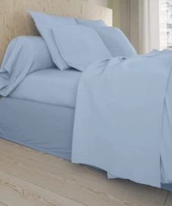 Dodo Draps Plats Drap Plat Coton Givre 180x290 Cm