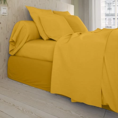 Dodo Draps Plats Drap Plat Coton Jaune 180x290 Cm 3 Dodo Draps Plats Drap Plat Coton Jaune 180x290 Cm