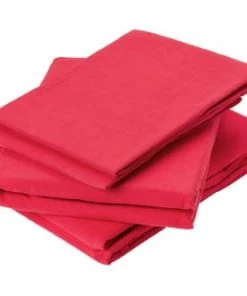 Toison D'Or Draps Plats Drap Plat En Coton Lavé Coton Groseille 280 X 240