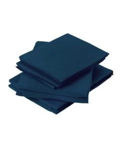 Toison D'Or Draps Plats Drap Plat En Coton Lavé Coton Minuit 290 X 180