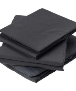 Toison D'Or Draps Plats Drap Plat En Coton Lavé Coton Plomb 280 X 240