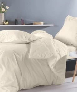 Montéléone Draps Plats Drap Plat En Percale Craie 270X300 Cm