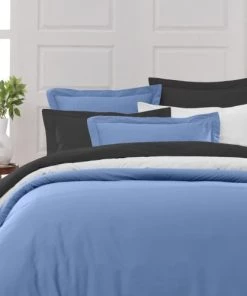 Sensei Maison Draps Plats Drap Plat En Percale De Coton Cobalt 240x300 Cm -Couvre-lits Soldes 2022 drap plat en percale de coton cobalt 240x300 cm 2