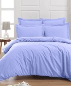 Sensei Maison Draps Plats Drap Plat En Percale De Coton Cobalt 240x300 Cm -Couvre-lits Soldes 2022 drap plat en percale de coton cobalt 240x300 cm 5