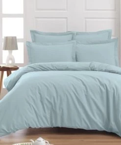 Sensei Maison Draps Plats Drap Plat En Percale De Coton Eucalyptus 240x300 Cm -Couvre-lits Soldes 2022 drap plat en percale de coton eucalyptus 240x300 cm 4