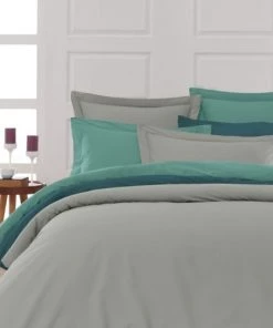 Sensei Maison Draps Plats Drap Plat En Percale De Coton Gris Perle 240x300 Cm -Couvre-lits Soldes 2022 drap plat en percale de coton gris perle 240x300 cm 2