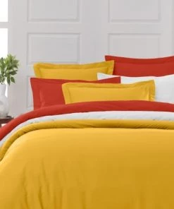 Sensei Maison Draps Plats Drap Plat En Percale De Coton Terracota 240x300 Cm -Couvre-lits Soldes 2022 drap plat en percale de coton terracota 240x300 cm 2