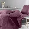 Montéléone Draps Plats Drap Plat En Percale Prune 180X290 Cm -Couvre-lits Soldes 2022 drap plat en percale prune 180x290 cm