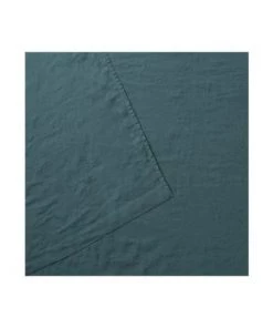 Olivier Desforges Draps Plats Drap Plat Lin Lavé Bleu 240 X 300 Cm -Couvre-lits Soldes 2022 drap plat lin lave bleu 240 x 300 cm 1