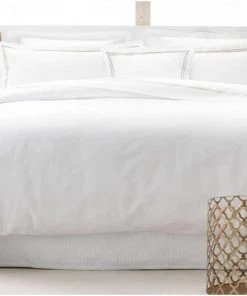 MPC Maison Draps Plats Drap Plat Luxe En Satin De Coton Beige 270x310 Cm