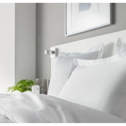 MPC Maison Draps Plats Drap Plat Luxe En Satin De Coton Blanc 270x310 Cm 5 MPC Maison Draps Plats Drap Plat Luxe En Satin De Coton Blanc 270x310 Cm – Image 3