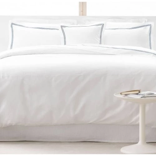 MPC Maison Draps Plats Drap Plat Luxe En Satin De Coton Bleu 300x310 Cm 3 MPC Maison Draps Plats Drap Plat Luxe En Satin De Coton Bleu 300x310 Cm