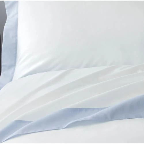 MPC Maison Draps Plats Drap Plat Luxe En Satin De Coton Bleu Ciel 240x310 Cm 4 MPC Maison Draps Plats Drap Plat Luxe En Satin De Coton Bleu Ciel 240x310 Cm – Image 2