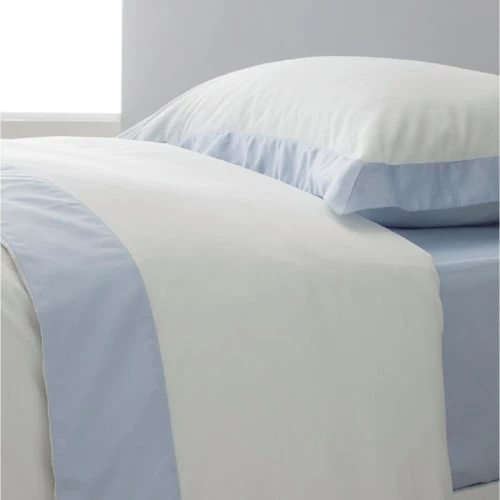 MPC Maison Draps Plats Drap Plat Luxe En Satin De Coton Bleu Ciel 240x310 Cm 5 MPC Maison Draps Plats Drap Plat Luxe En Satin De Coton Bleu Ciel 240x310 Cm – Image 3