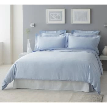 MPC Maison Draps Plats Drap Plat Luxe En Satin De Coton Bleu 300x310 Cm 6 MPC Maison Draps Plats Drap Plat Luxe En Satin De Coton Bleu 300x310 Cm – Image 4