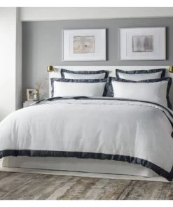 MPC Maison Draps Plats Drap Plat Luxe En Satin De Coton Gris 240x310 Cm