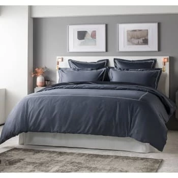 MPC Maison Draps Plats Drap Plat Luxe En Satin De Coton Bleu Ciel 270x310 Cm 7 MPC Maison Draps Plats Drap Plat Luxe En Satin De Coton Bleu Ciel 270x310 Cm – Image 5