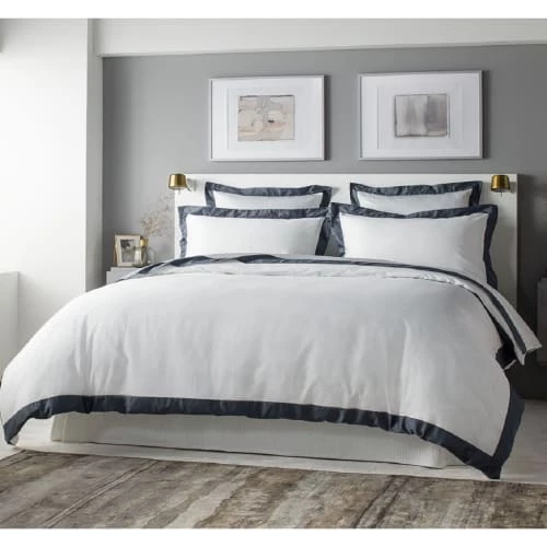 MPC Maison Draps Plats Drap Plat Luxe En Satin De Coton Gris 270x310 Cm 3 MPC Maison Draps Plats Drap Plat Luxe En Satin De Coton Gris 270x310 Cm