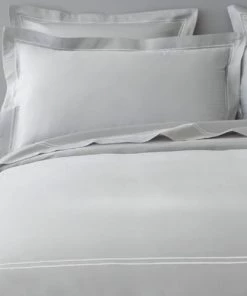 MPC Maison Draps Plats Drap Plat Luxe En Satin De Coton Gris Clair 300x310 Cm -Couvre-lits Soldes 2022 drap plat luxe en satin de coton gris clair 300x310 cm 10