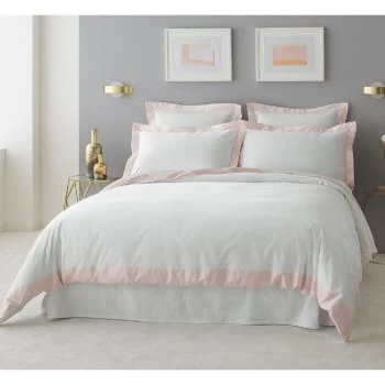 MPC Maison Draps Plats Drap Plat Luxe En Satin De Coton Bleu Ciel 240x310 Cm 6 MPC Maison Draps Plats Drap Plat Luxe En Satin De Coton Bleu Ciel 240x310 Cm – Image 4