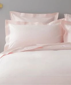 MPC Maison Draps Plats Drap Plat Luxe En Satin De Coton Rose Pâle 240x310 Cm -Couvre-lits Soldes 2022 drap plat luxe en satin de coton rose pale 240x310 cm 2